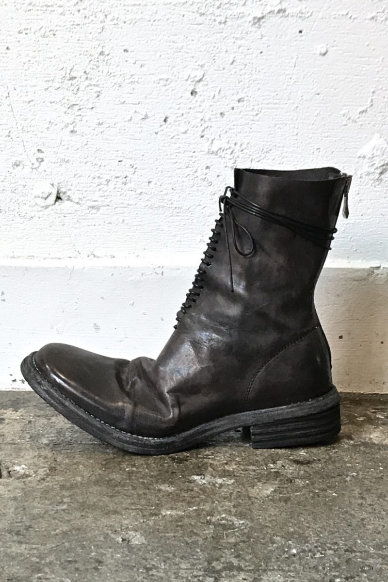 GULLAM EXCLUSIVE.11411-7155. Horse Leather Back Zip Boots 