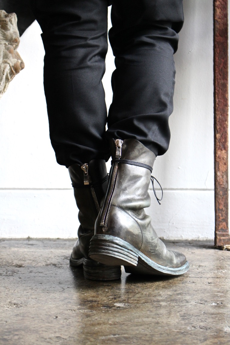 GULLAM EXCLUSIVE. 11411-7155. Horse Leather Back Zip Boots 