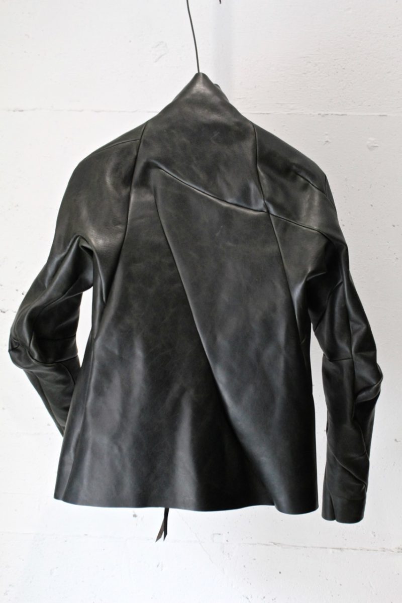 DIS-LJ-01-SV-SC. Distortion Leather Jacket. LEON EMANUEL BLANCK 