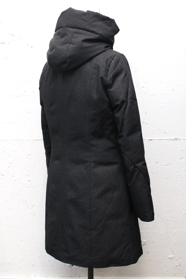 N/07 Mods Down Coat / Mixture Canvas. Dark Grey. « GULLAM