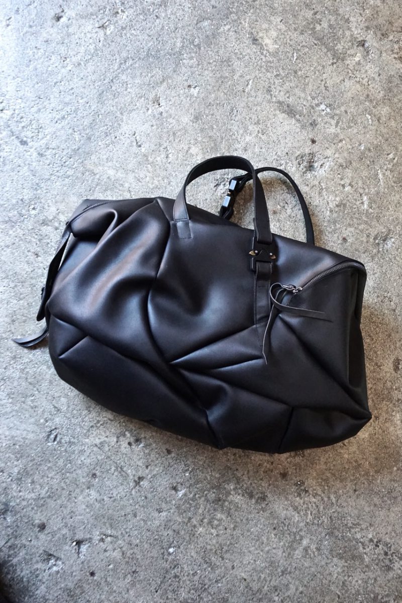 DIS-WEB-01. Distortion Weekender Bag. Black. LEON EMANUEL BLANCK