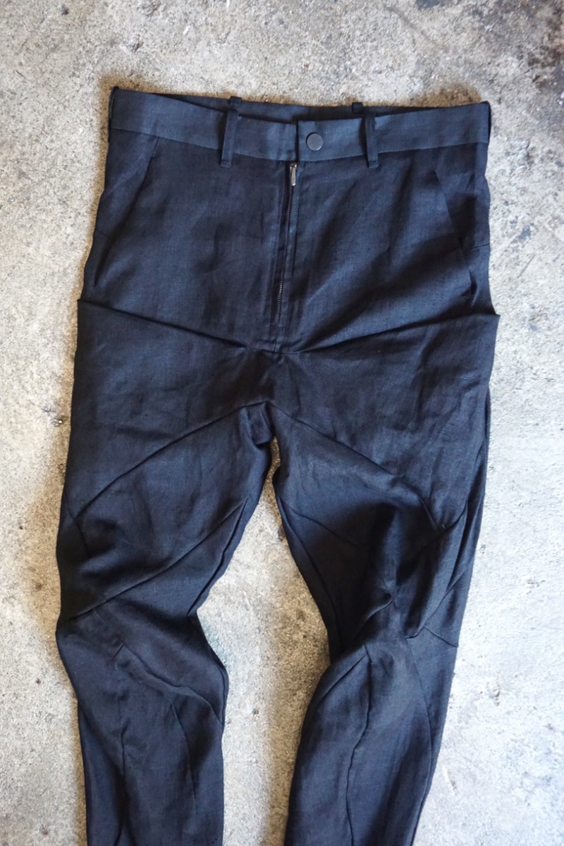 DIS-M-6LPL-01. Forced 6 Pocket Long Pants. Black. LEON EMANUEL 
