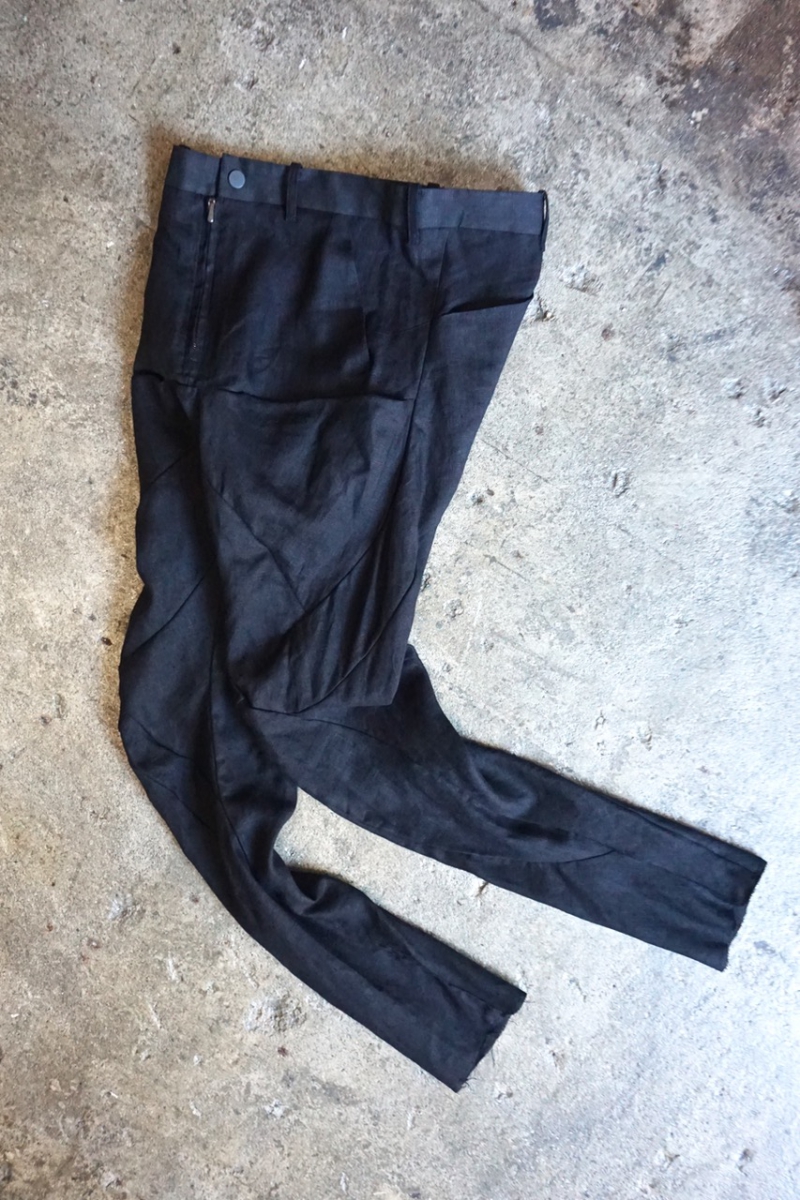 DIS-M-6LPL-01. Forced 6 Pocket Long Pants. Black. LEON EMANUEL 