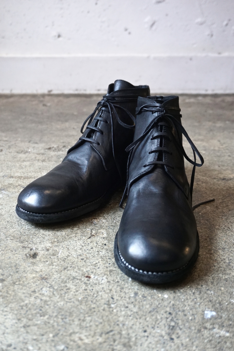 GUIDI No.993 Lace Up Boots ブラック 42