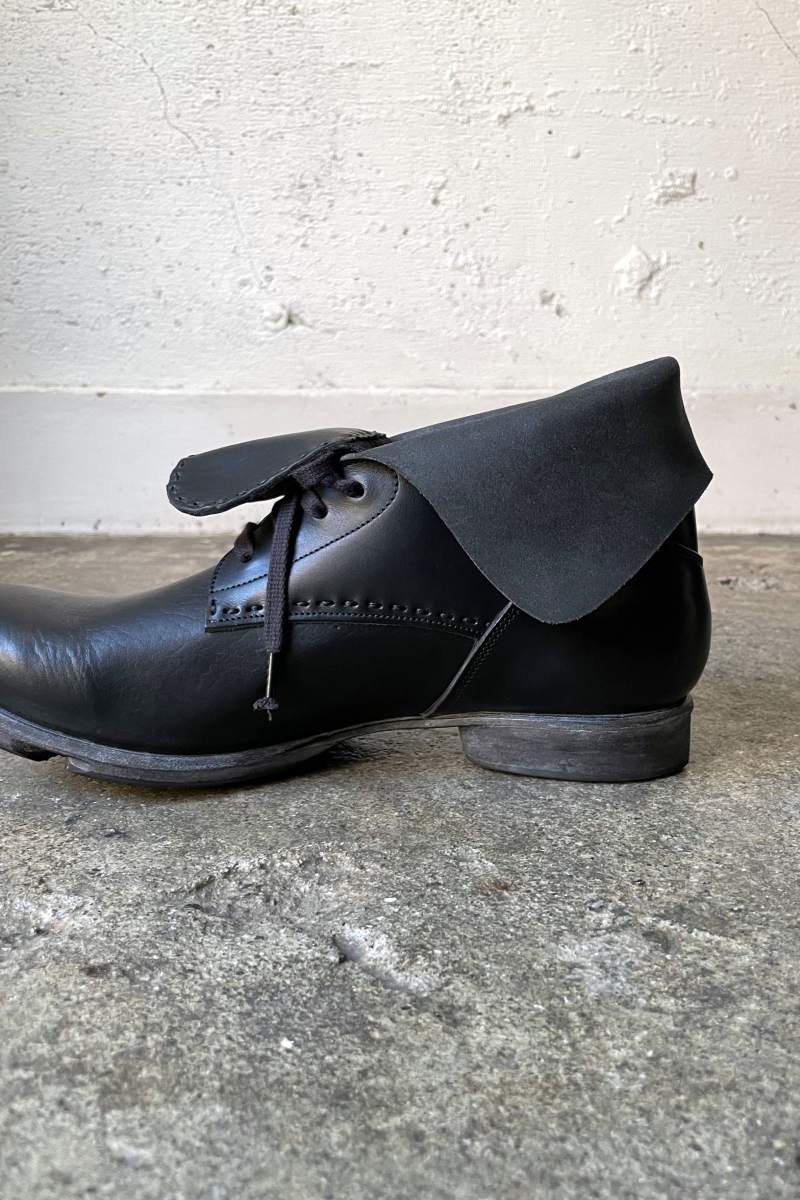 FW-HDT. Ankle Shoes GUIDI Calf Leather. Black. 2022SS. DEVOA