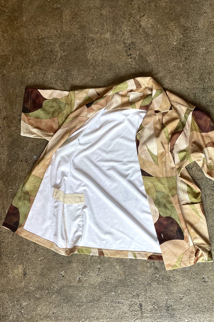 HNSH-031. Aloha Shirt. A/C Beige. norbit by Hiroshi Nozawa