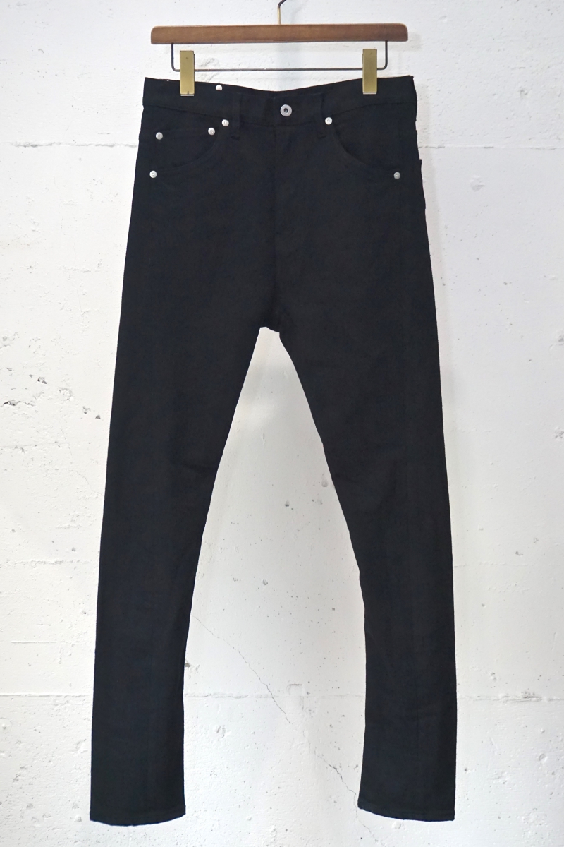 2027-02.「Kurozome Rewear From Kyoto」Semi sarrouel Pants. Black 