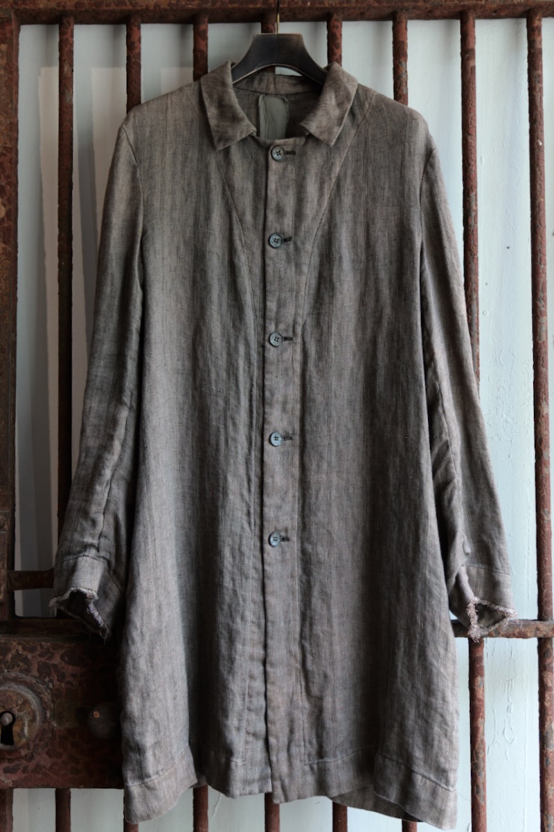 CO8C-SH-U. Coat. Brown Beige(Hand Dyed). BIEK VERSTAPPEN. « GULLAM グラム  セレクトショップ