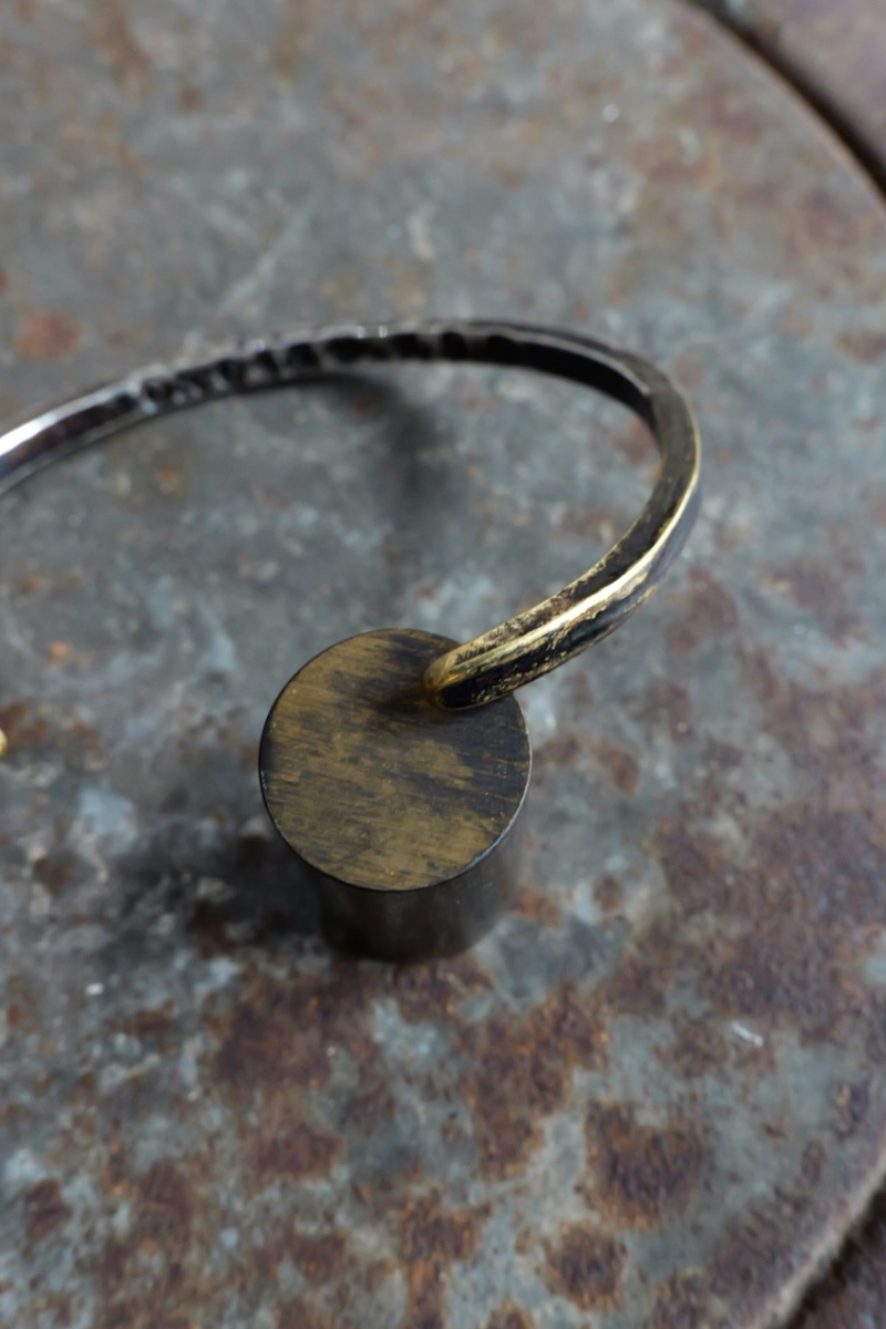 No 26. Wild Brass / Silver 925 Mixed Bangle. JUN UEZONO BLOW. « GULLAM グラム  セレクトショップ