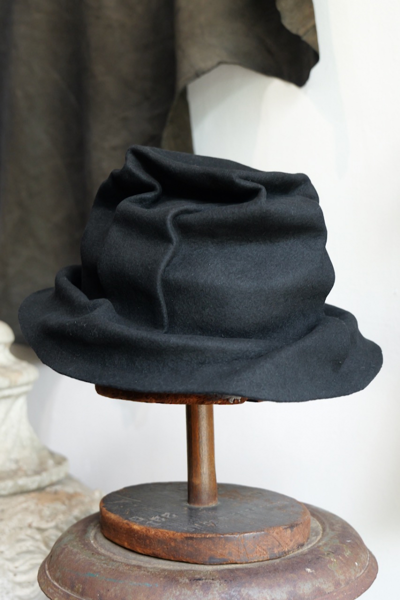 chisaki マウンテンフェルトハット ブラック chisaki マウンテンフェルトハット ブラック