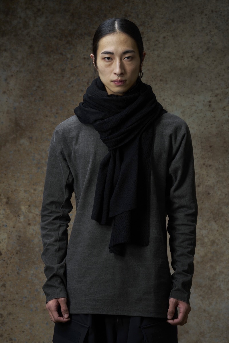 小物 ISAAC SELLAM Neck Warmer GULLAM Exclusive. 71-1220. VINTAGE LINEN 100% SHAWL COLLAR